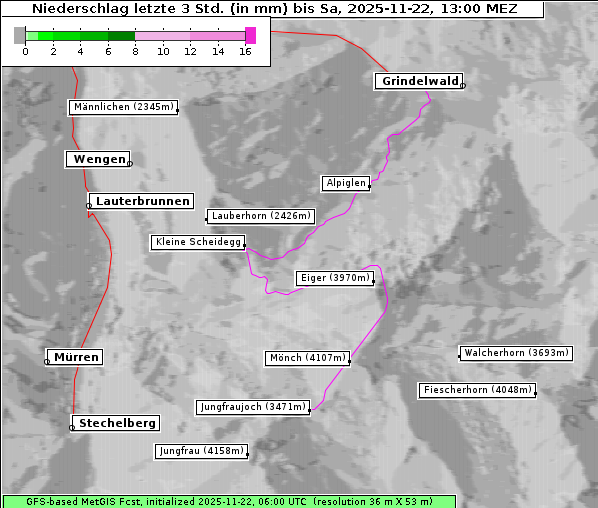 Niederschlag, 22. 11. 2025
