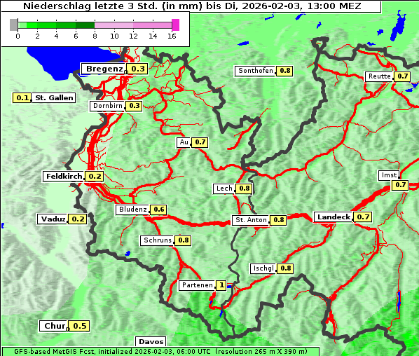 Niederschlag, 3. 2. 2026