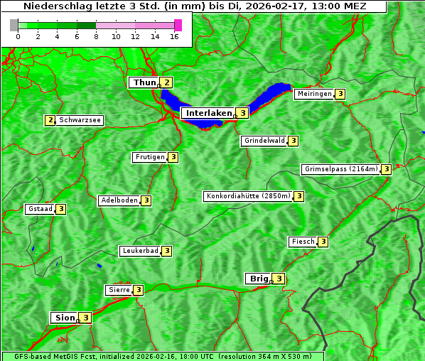 Niederschlag, 17. 2. 2026