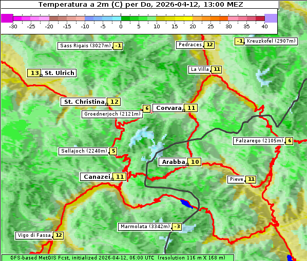 Temperatur, 12. 4. 2026