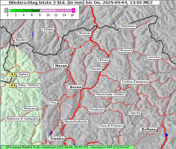 Niederschlag, 4. 9. 2025