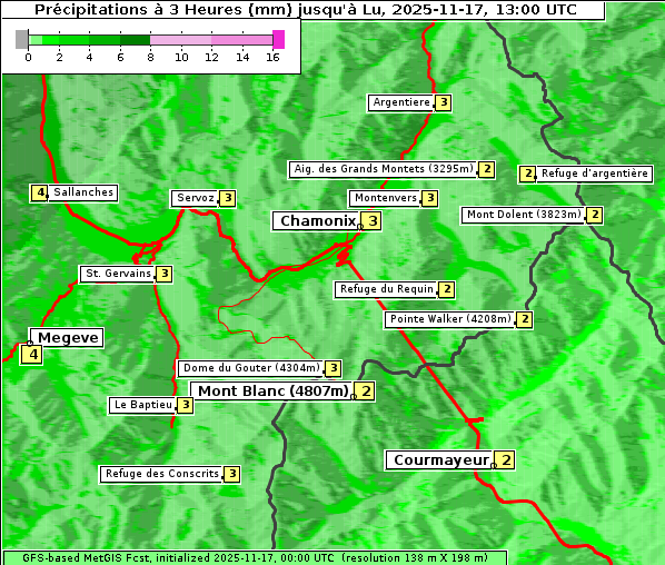 Niederschlag, 17. 11. 2025