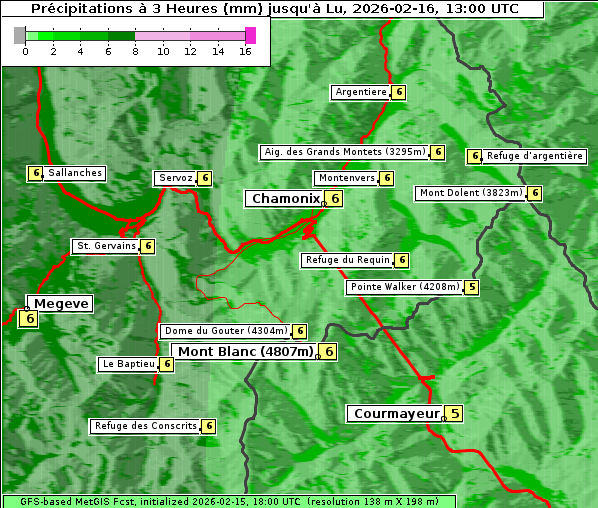 Niederschlag, 16. 2. 2026