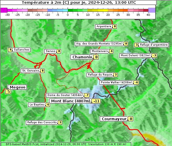 Temperatur, 26. 12. 2024