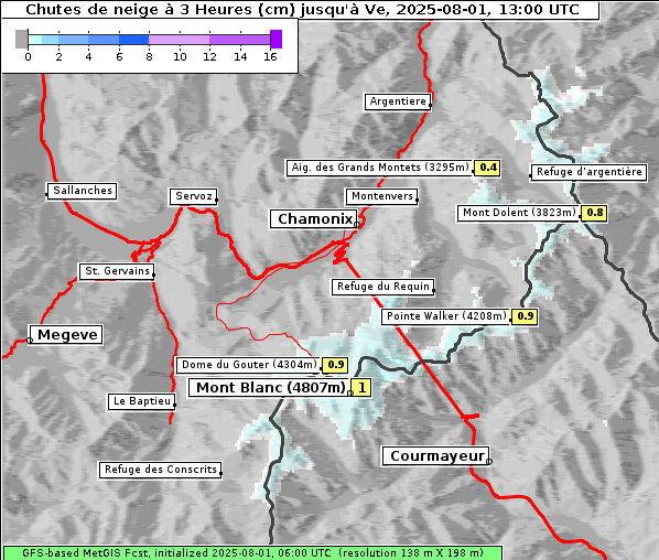 Neuschnee, 1. 8. 2025