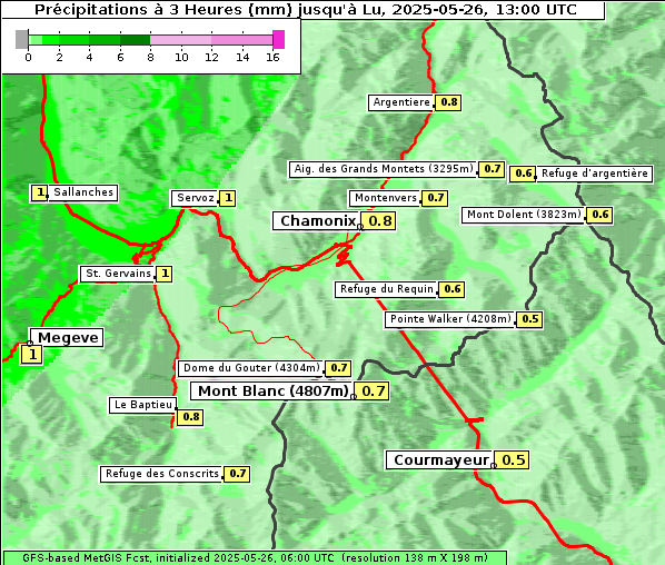 Niederschlag, 26. 5. 2025