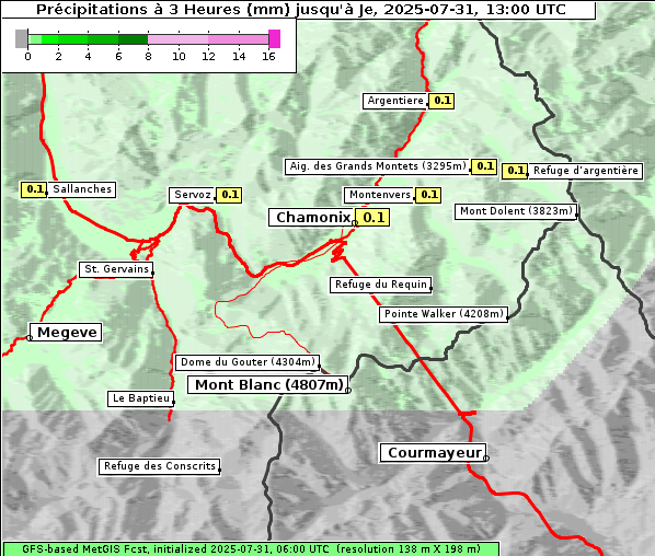 Niederschlag, 31. 7. 2025