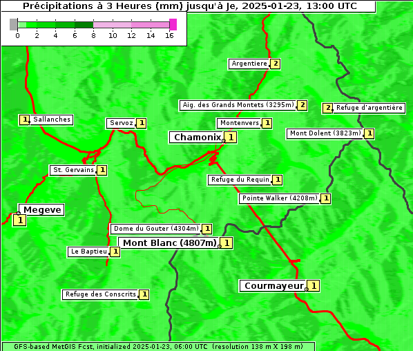 Niederschlag, 23. 1. 2025