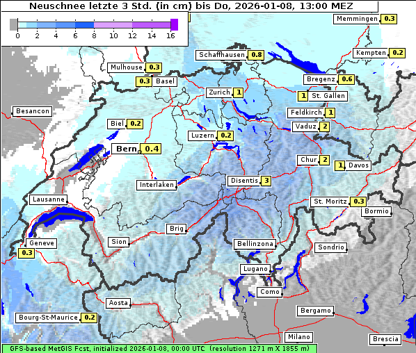 Neuschnee, 8. 1. 2026