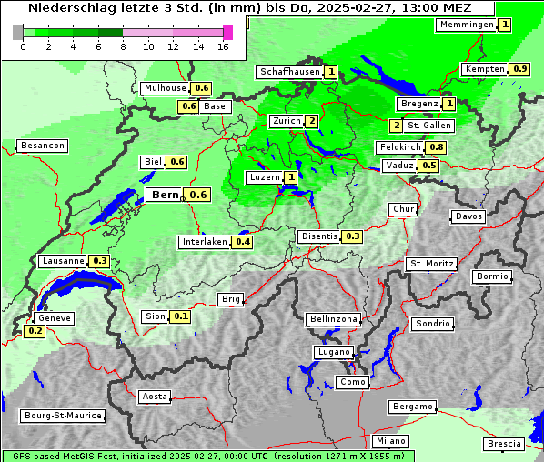 Niederschlag, 27. 2. 2025