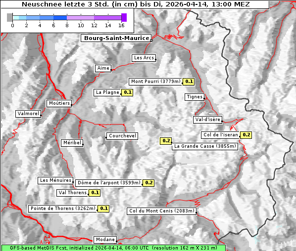 Neuschnee, 14. 4. 2026