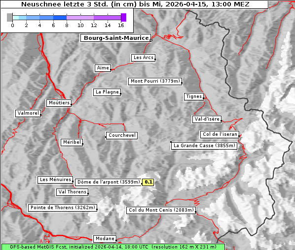 Neuschnee, 15. 4. 2026
