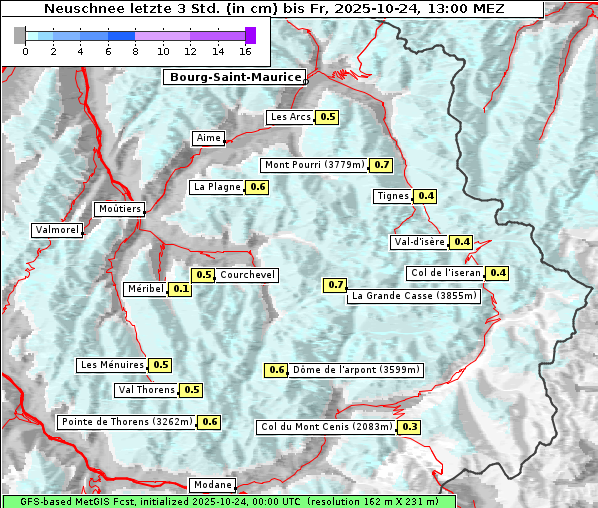 Neuschnee, 24. 10. 2025