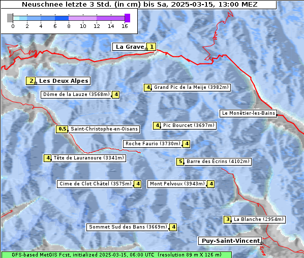 Neuschnee, 15. 3. 2025