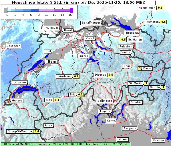 Neuschnee, 20. 11. 2025