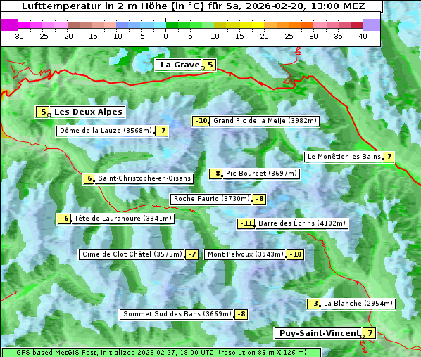Temperatur, 28. 2. 2026