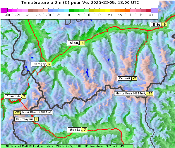 Temperatur, 5. 12. 2025