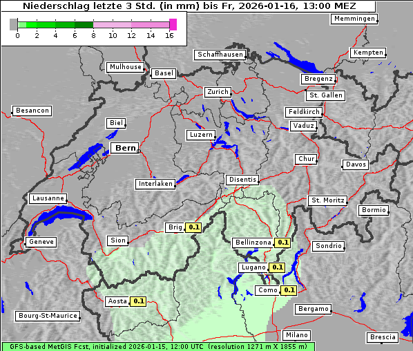 Niederschlag, 16. 1. 2026