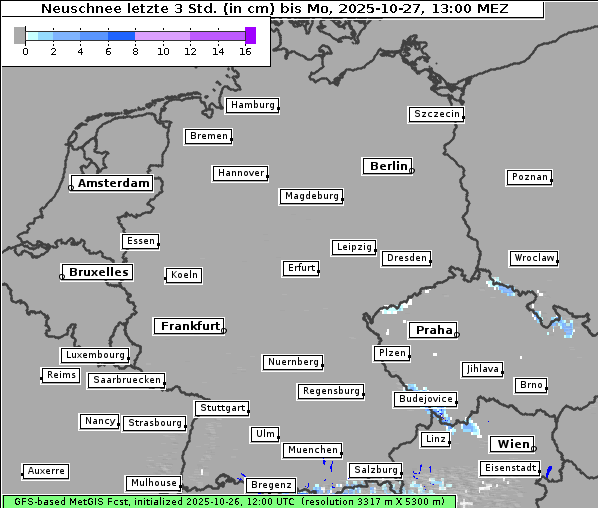 Neuschnee, 27. 10. 2025