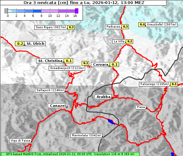 Neuschnee, 12. 1. 2026