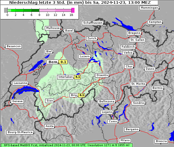 Niederschlag, 23. 11. 2024