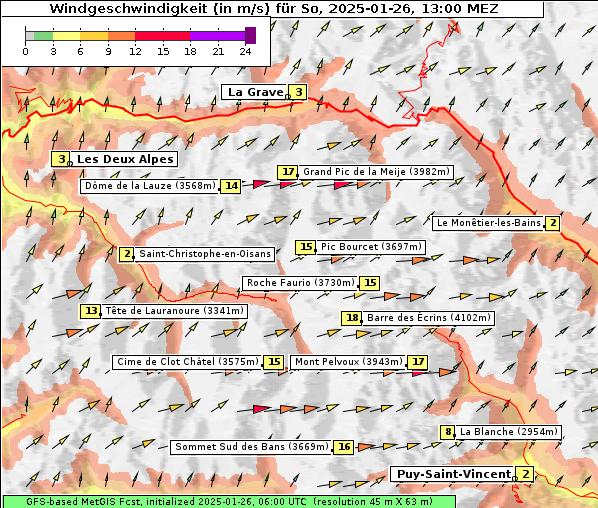 Wind, 26. 1. 2025