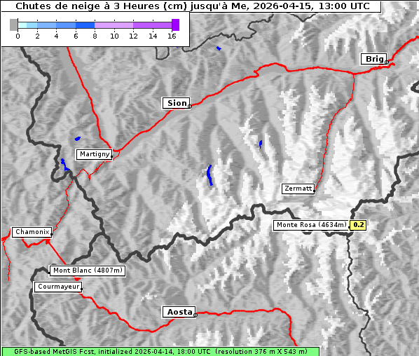 Neuschnee, 15. 4. 2026