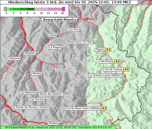 Niederschlag, 2. 12. 2025