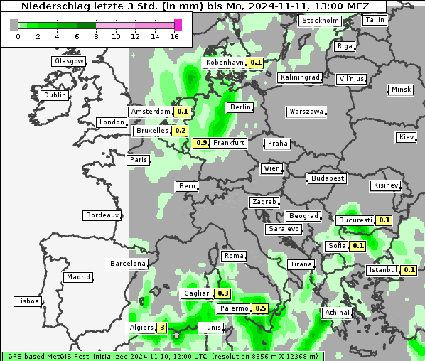 Niederschlag, 11. 11. 2024