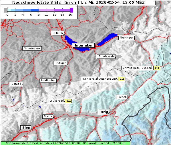 Neuschnee, 4. 2. 2026