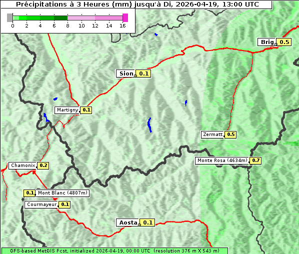 Niederschlag, 19. 4. 2026