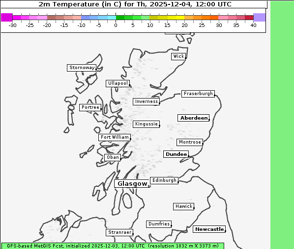 Temperatur, 4. 12. 2025