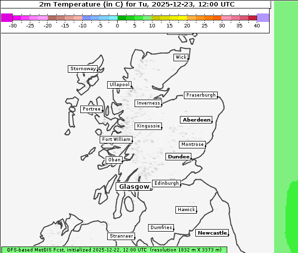 Temperatur, 23. 12. 2025