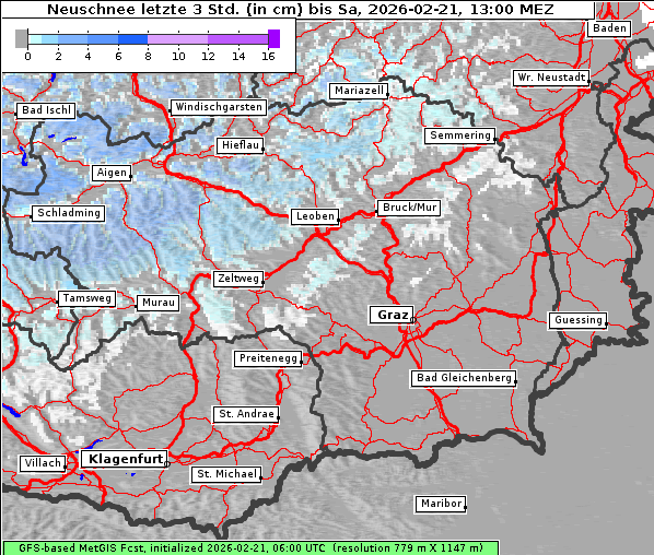 Neuschnee, 21. 2. 2026