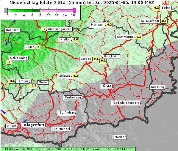 Niederschlag, 5. 1. 2025