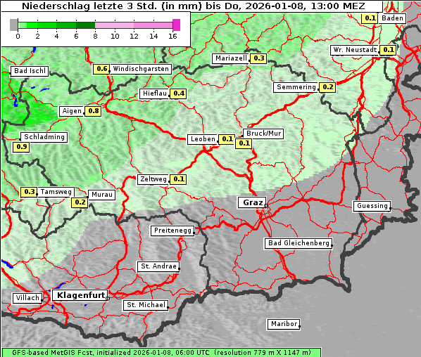 Niederschlag, 8. 1. 2026