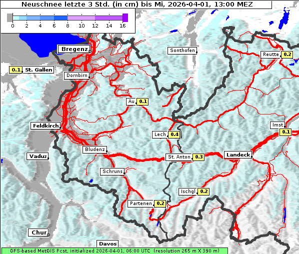 Neuschnee, 1. 4. 2026