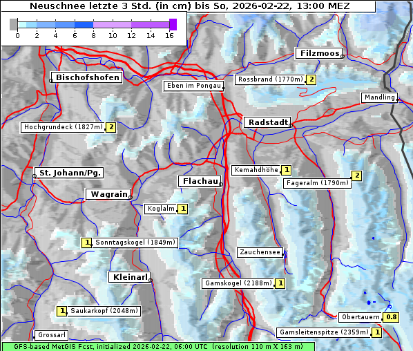 Neuschnee, 22. 2. 2026