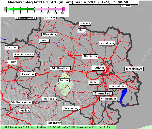 Niederschlag, 22. 11. 2025