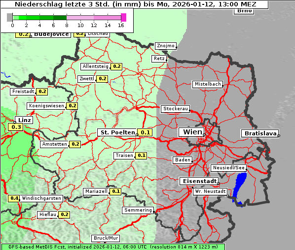 Niederschlag, 12. 1. 2026