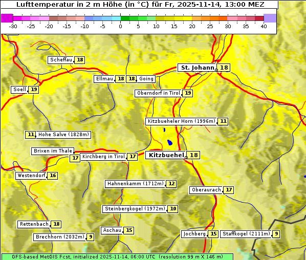 Temperatur, 14. 11. 2025