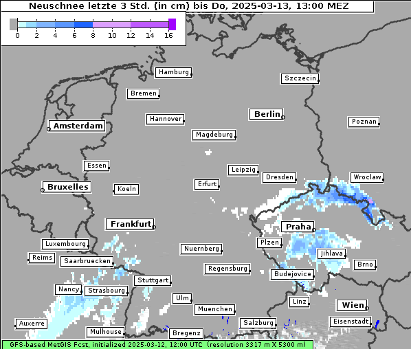 Neuschnee, 13. 3. 2025