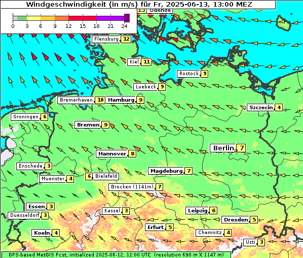 Wind, 13. 6. 2025