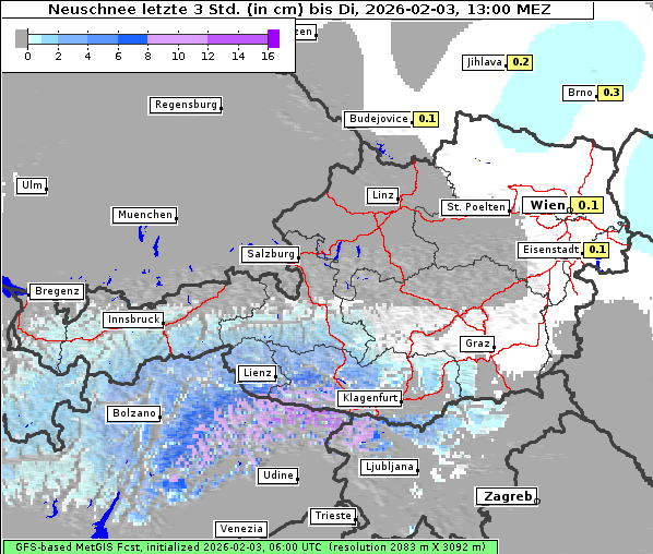 Neuschnee, 3. 2. 2026