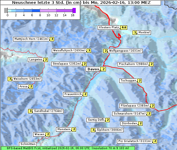 Neuschnee, 16. 2. 2026