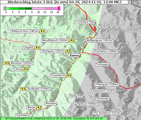 Niederschlag, 19. 11. 2024