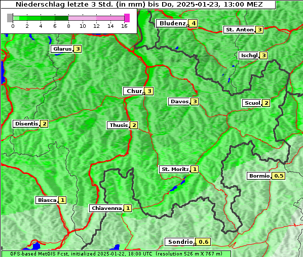 Niederschlag, 23. 1. 2025