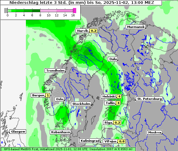 Niederschlag, 2. 11. 2025