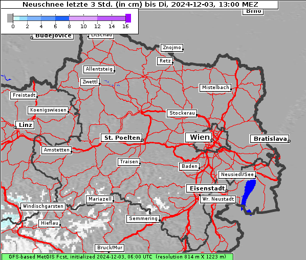 Neuschnee, 3. 12. 2024