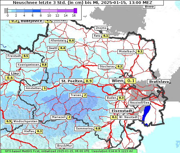 Neuschnee, 15. 1. 2025